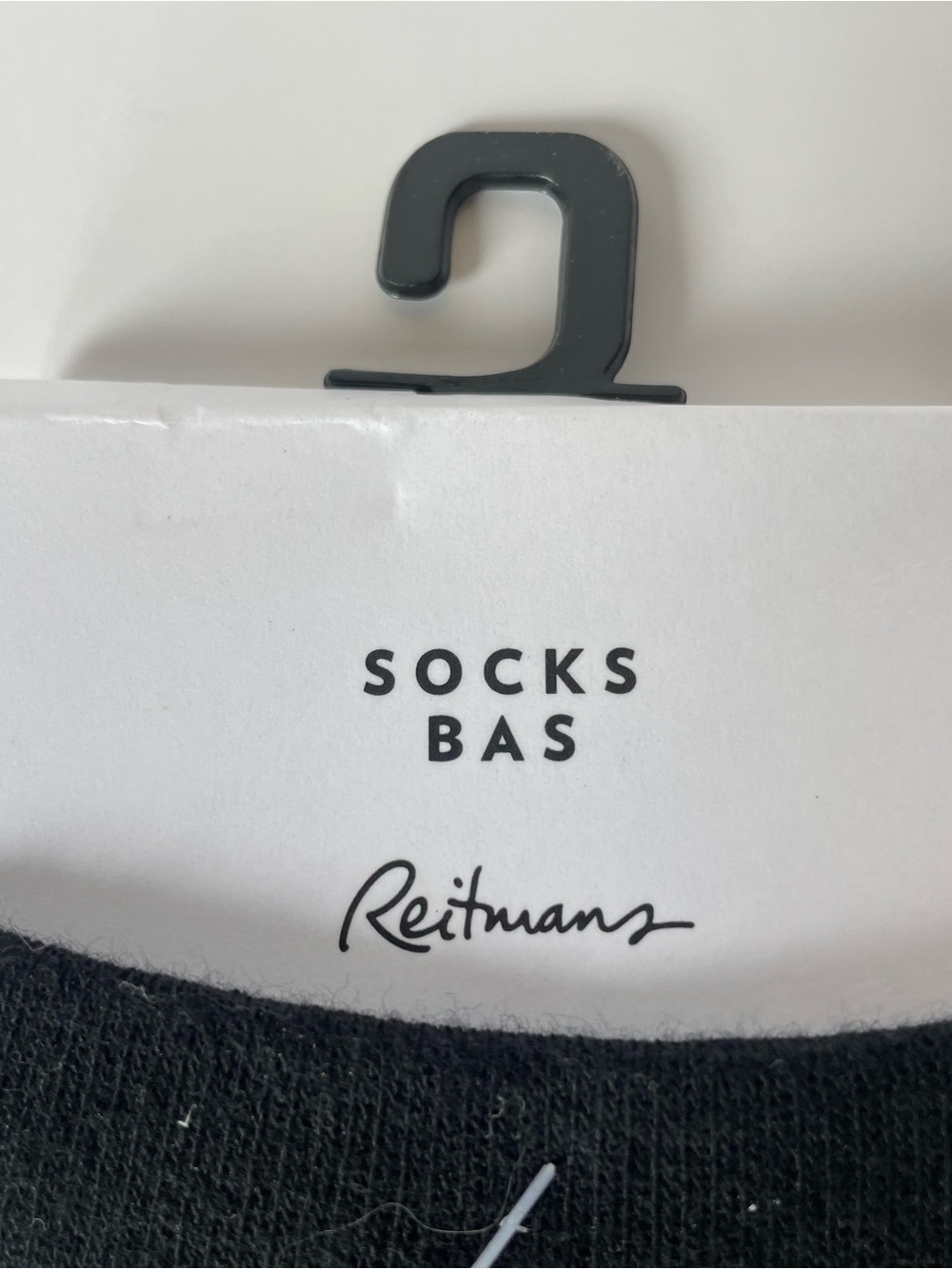 Reitmans Black Crew Socks with Cream Cat Face and Glasses - Picture 6 of 6